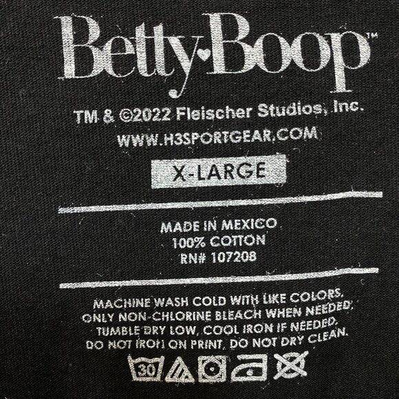 Betty Boop Dream In Rose Pin Up Retro T-Shirt XL - Picture 4 of 4